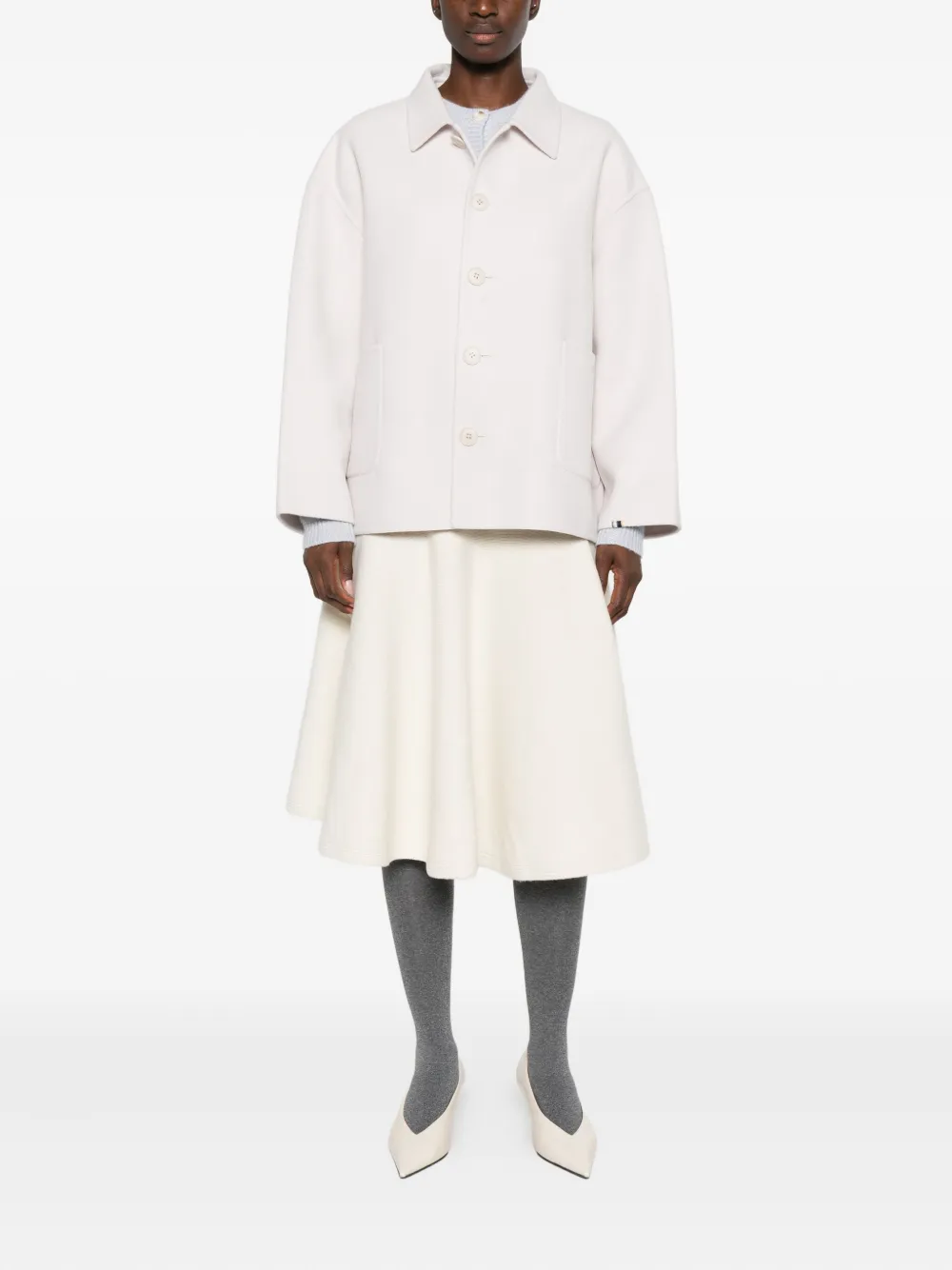 Extreme Cashmere Pocket Maker Coat In Neutral