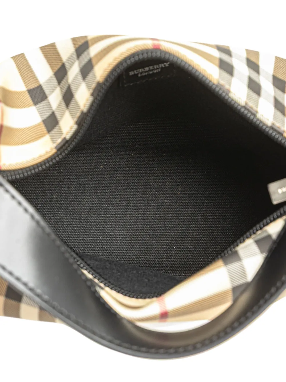 Pre-owned Burberry 2000-2017 House Check Coated Canvas Handbag In Brown