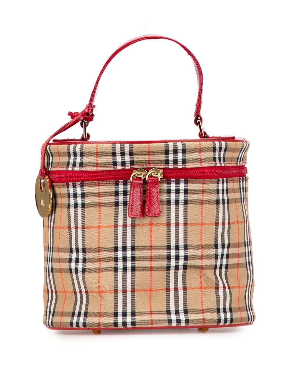 Burberry Pre-Owned 2000-2017 Haymarket Check Canvas vanity bag | Brown | Image 1