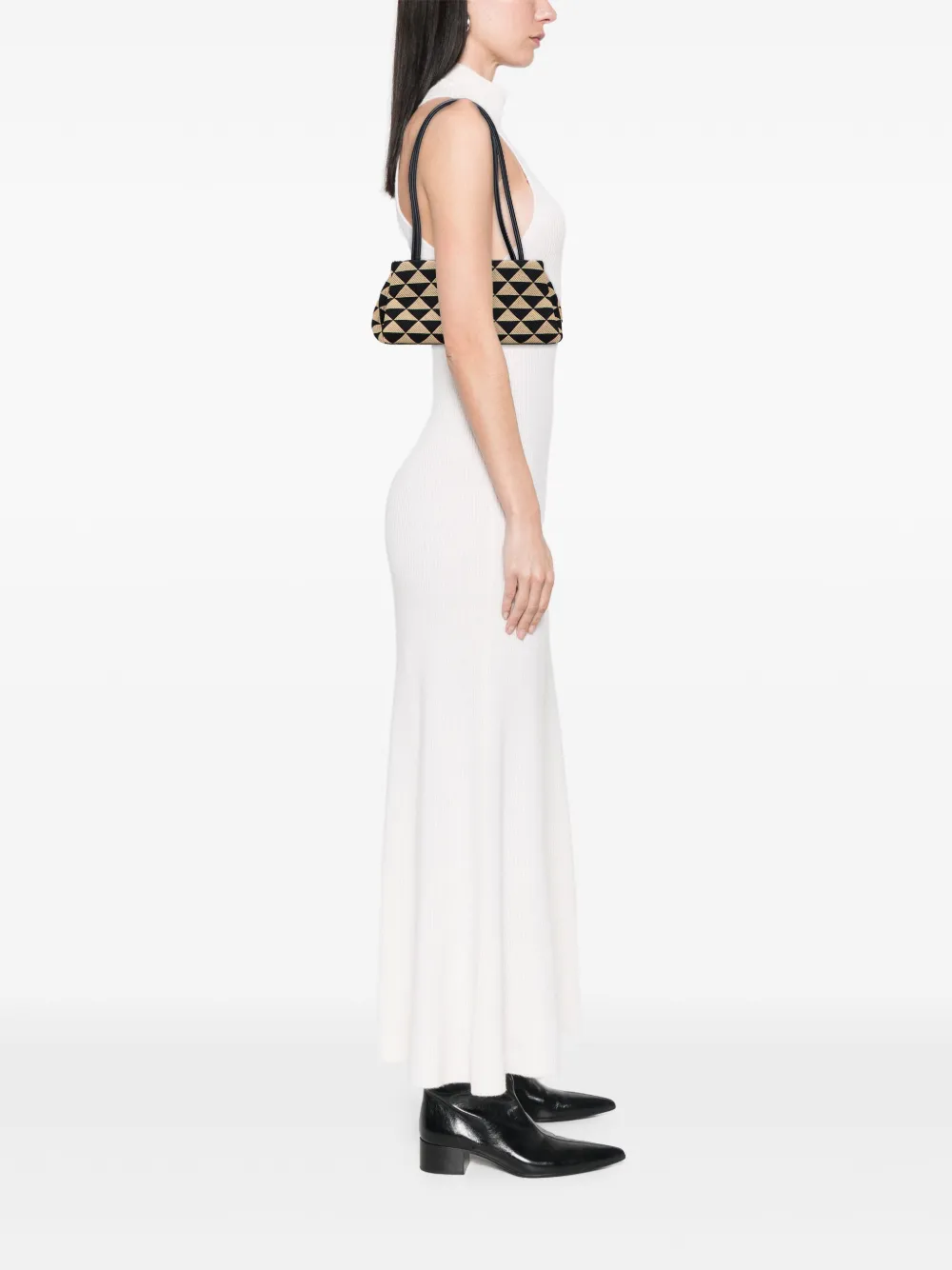 Prada Pre-Owned 2013-2025 Small Triangolo Symbole Jacquard Embroidered shoulder bag | Pre-Owned | Image 2