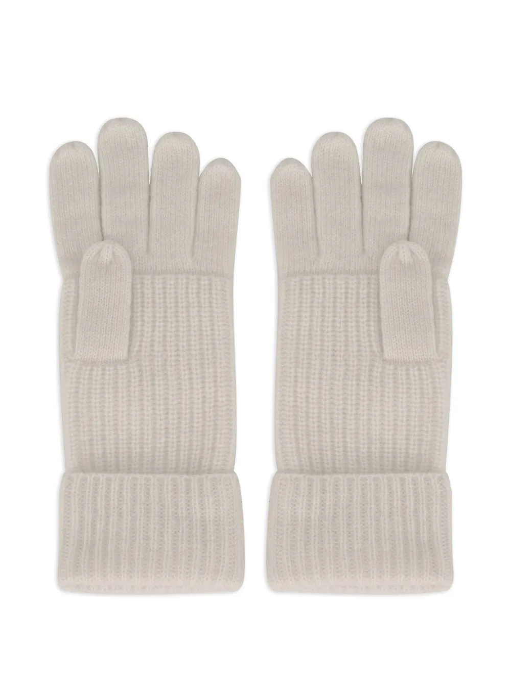POTAMY Geribbelde handschoenen - Beige