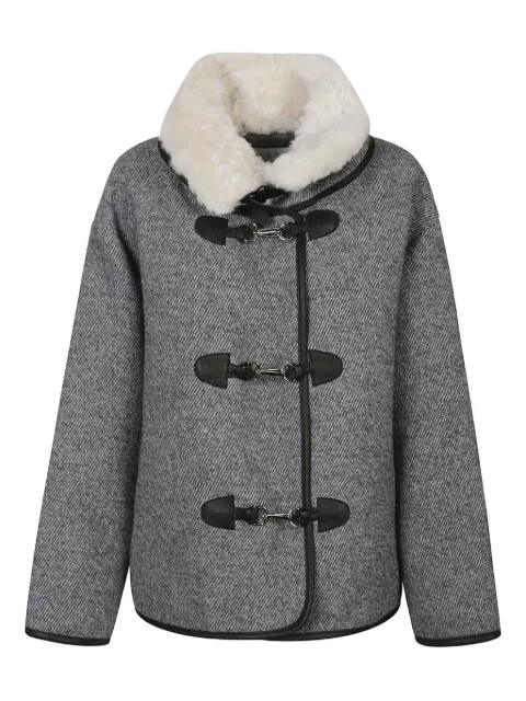 IRO shearling toggle jacket