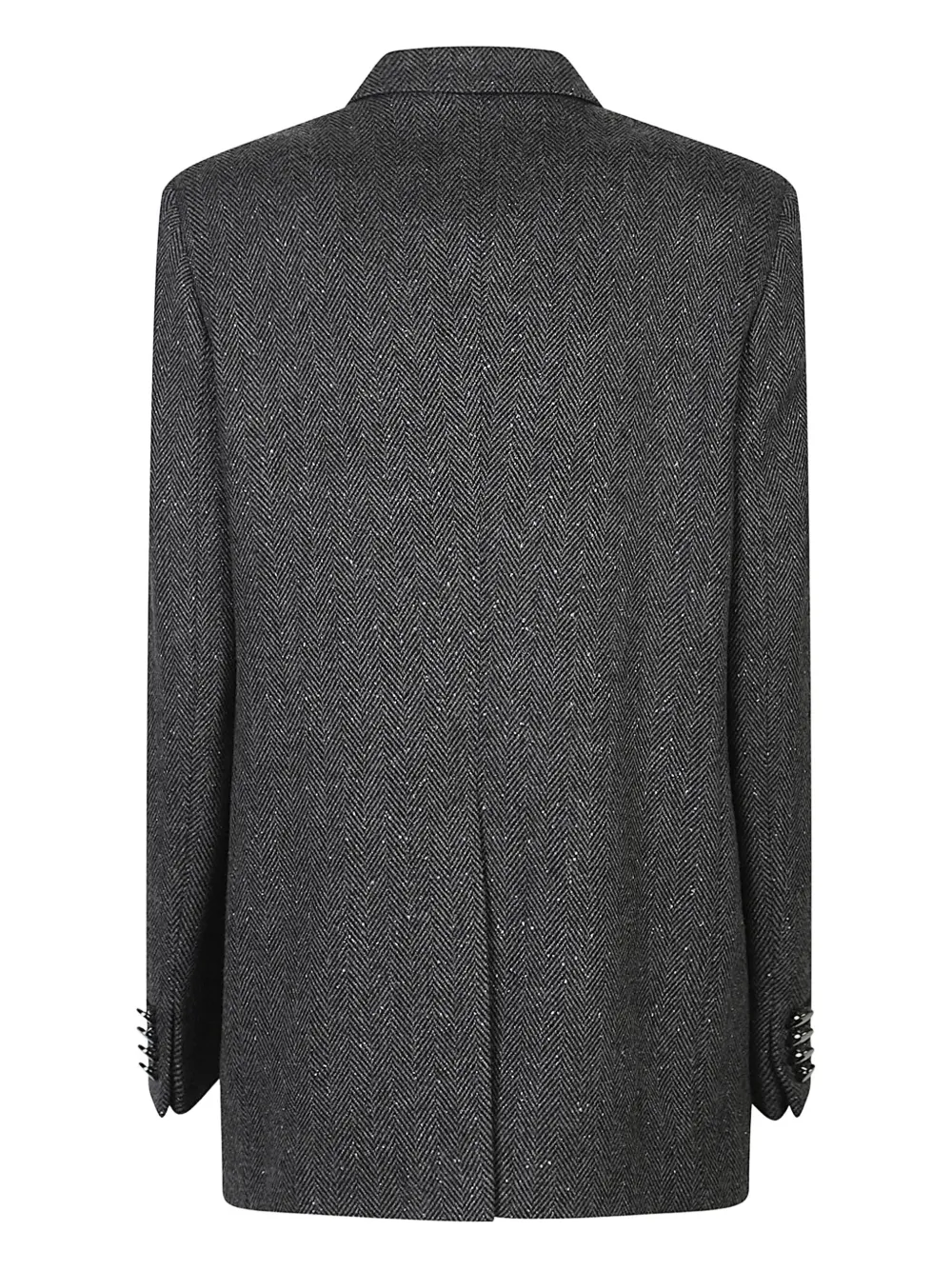 Tagliatore Herringbone Double-breasted Blazer In Gray