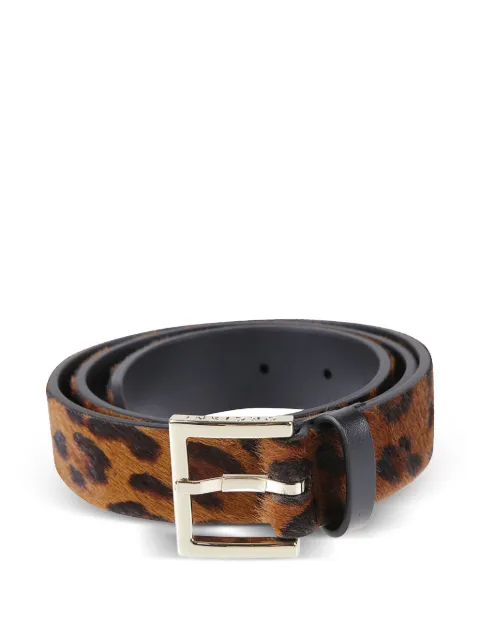 Orciani leopard-print leather belt