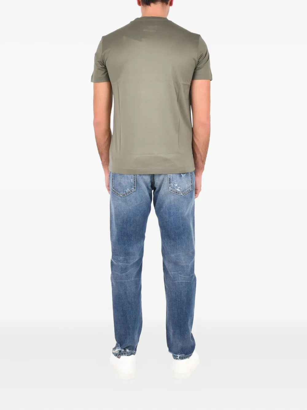 Emporio Armani T-shirt met ronde hals Groen
