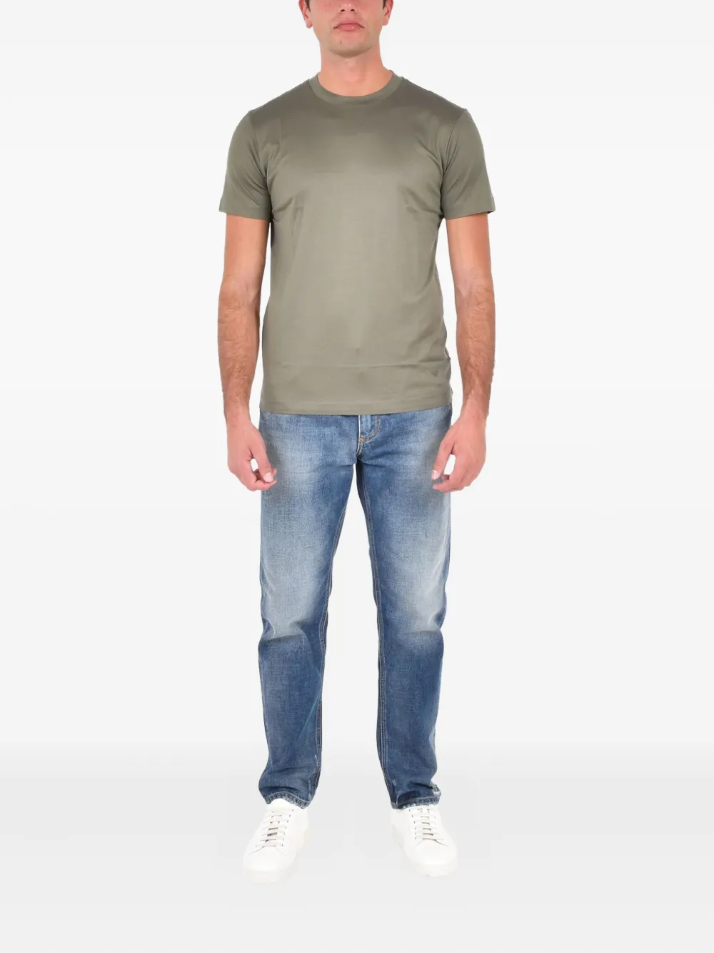 Emporio Armani crew-neck T-shirt - Groen