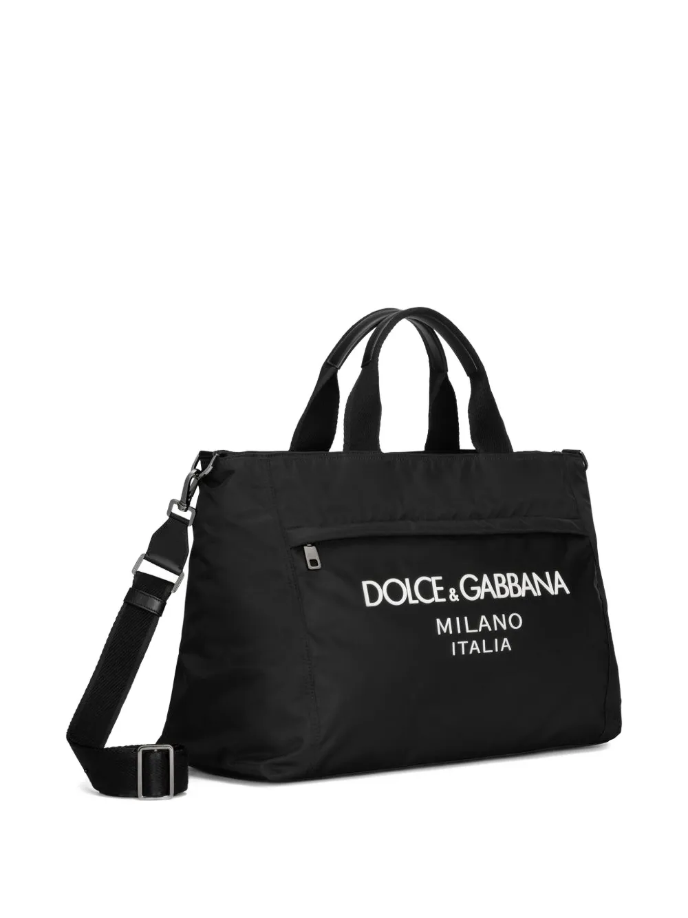 Dolce & Gabbana Shopper met logoband Zwart