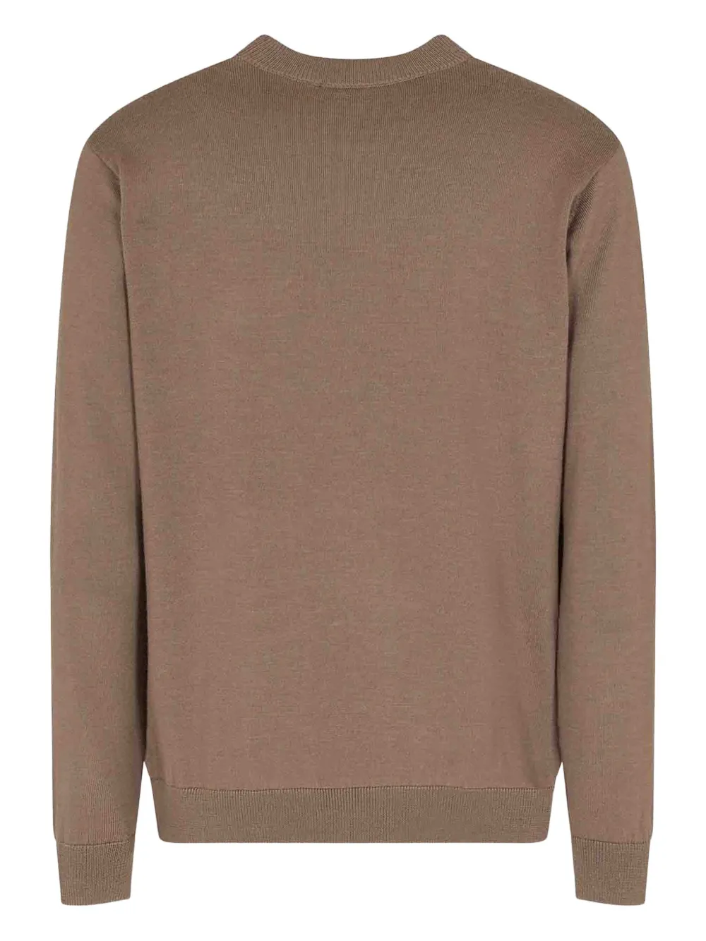 Emporio Armani Sweater met borduurwerk en ronde hals - Bruin