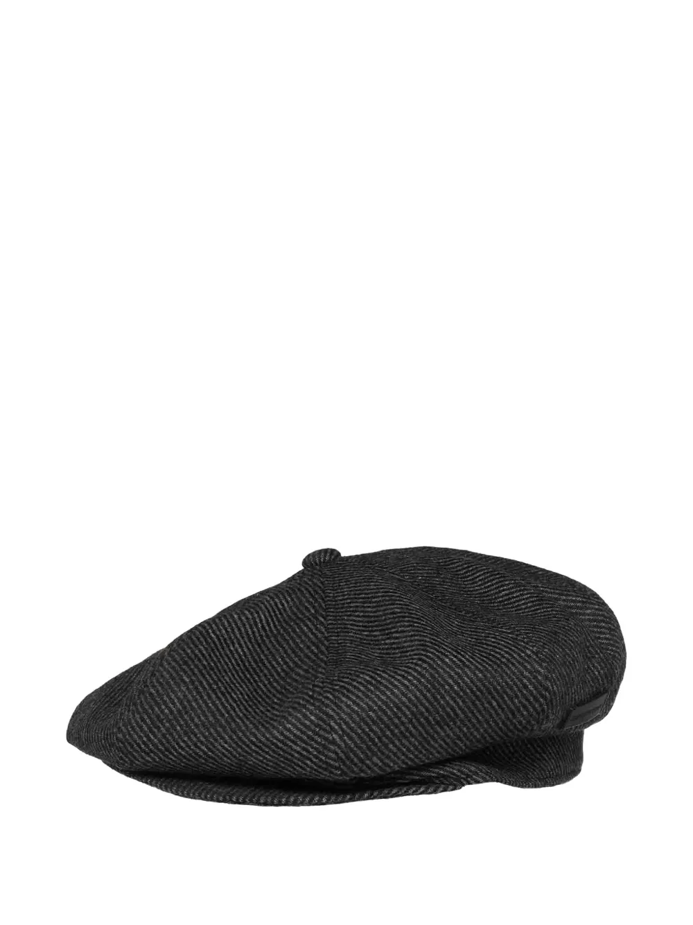 Emporio Armani Herringbone platte baret - Grijs