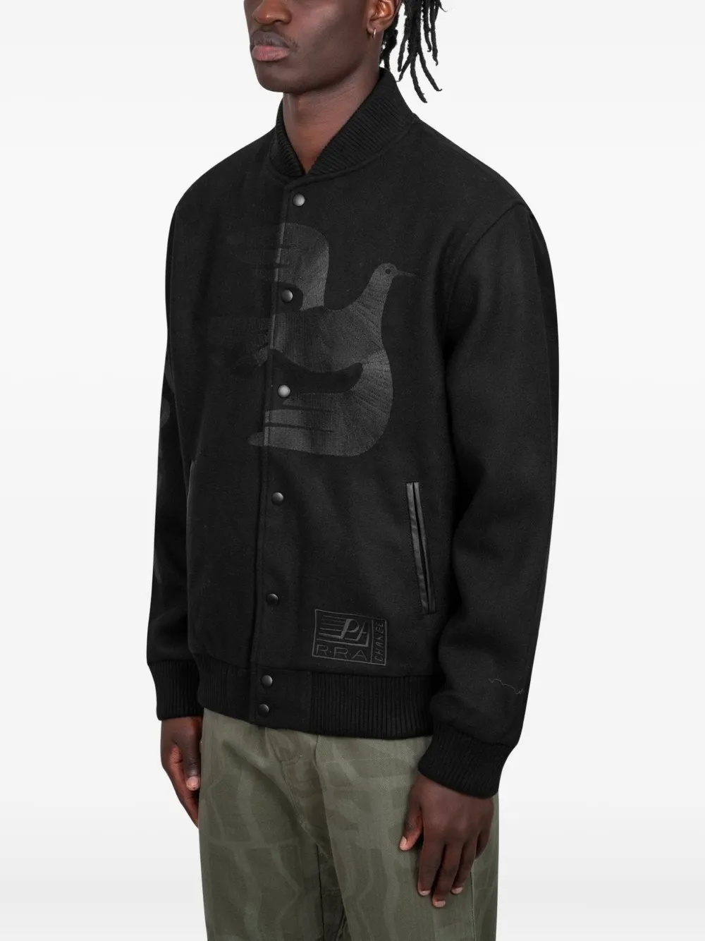 BY PARRA Not Movie Quality varsity jacket | Bomber Jackets | Image 2