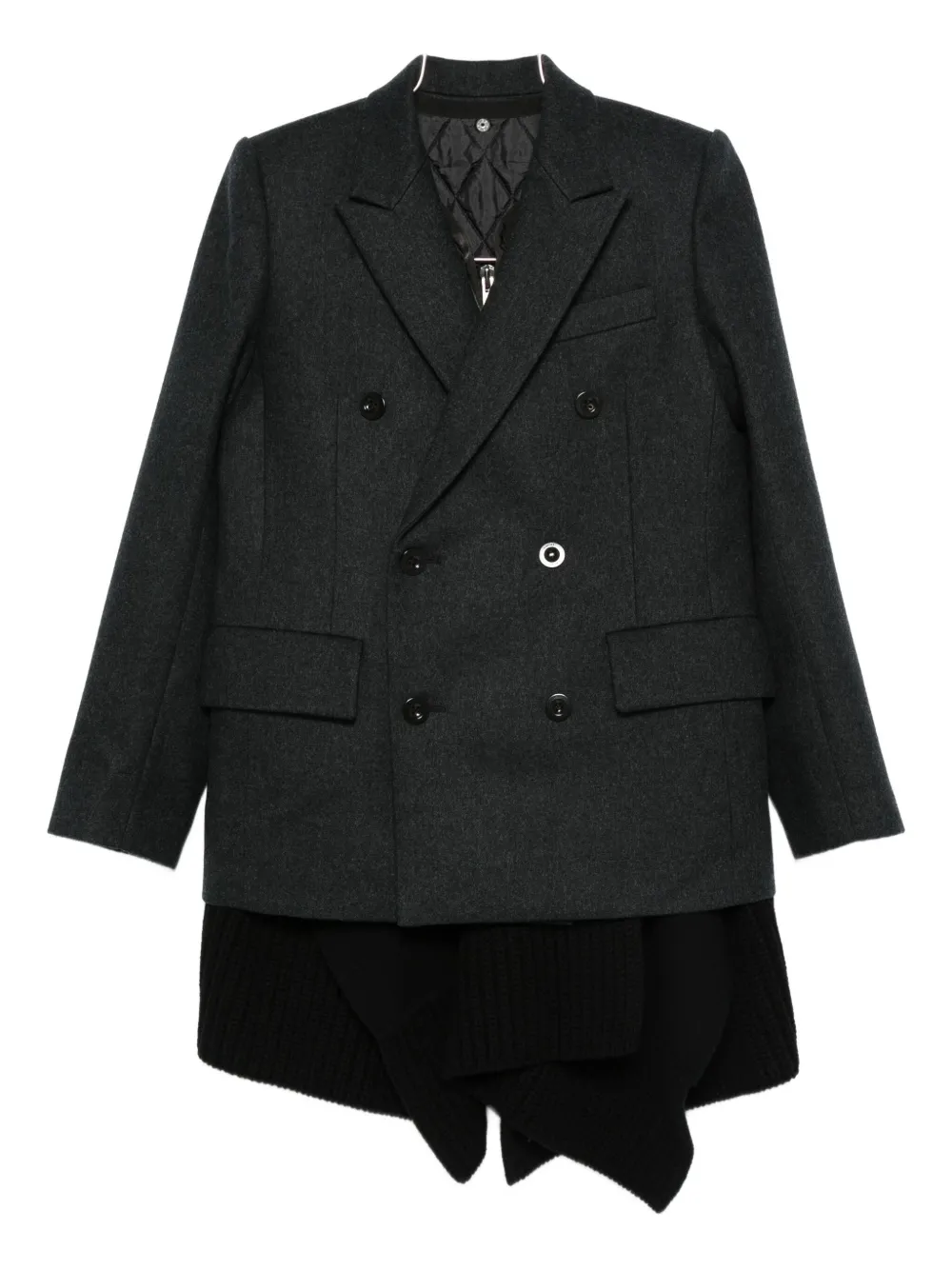 sacai double-breasted blazer | Black | Image 1