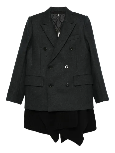 sacai double-breasted blazer 