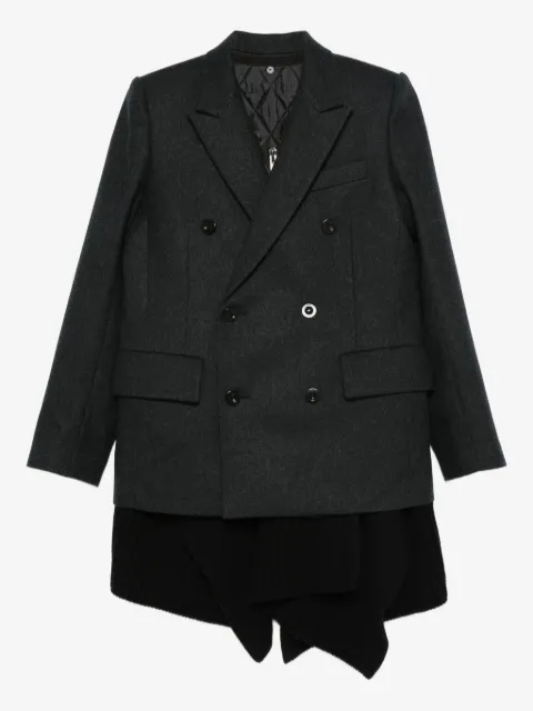 sacai Blazer met dubbele rij knopen