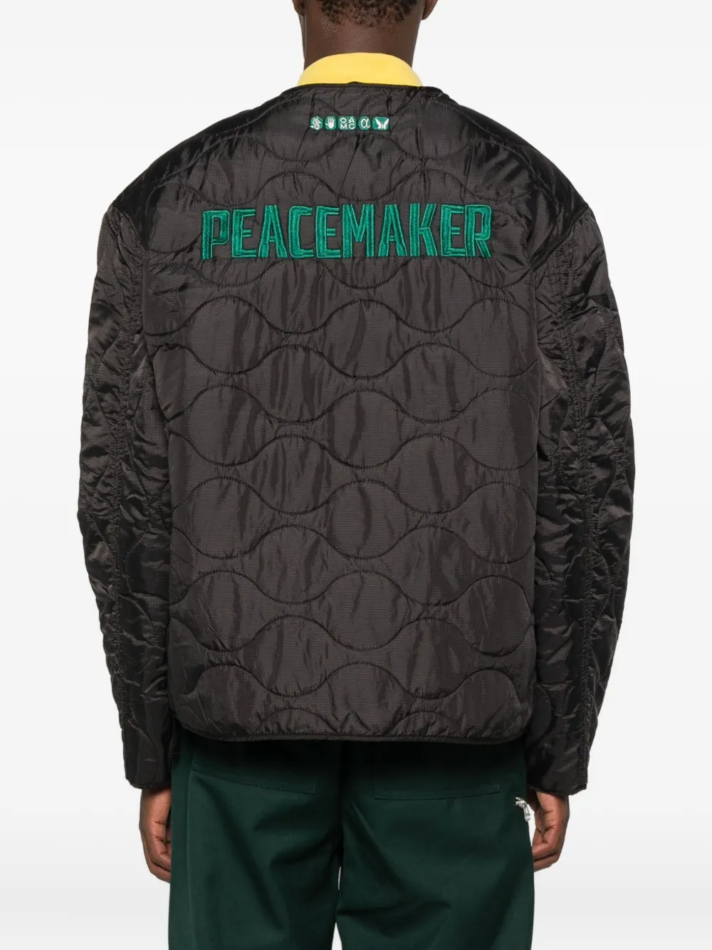 Oamc Peacemaker Quilted Jacket In Black