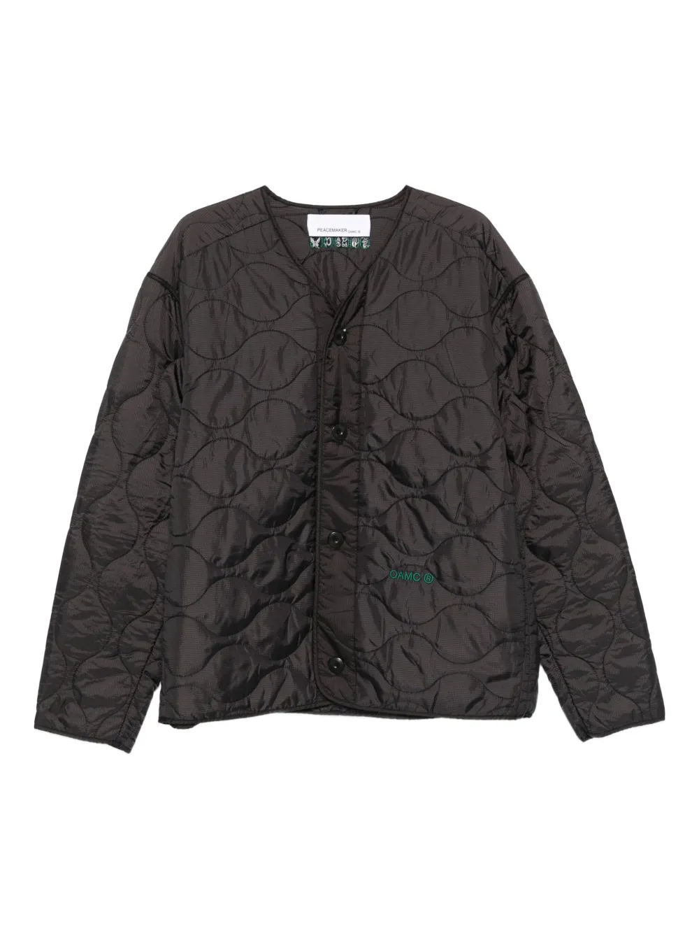 OAMC Peacemaker quilted jacket | Black | Image 1