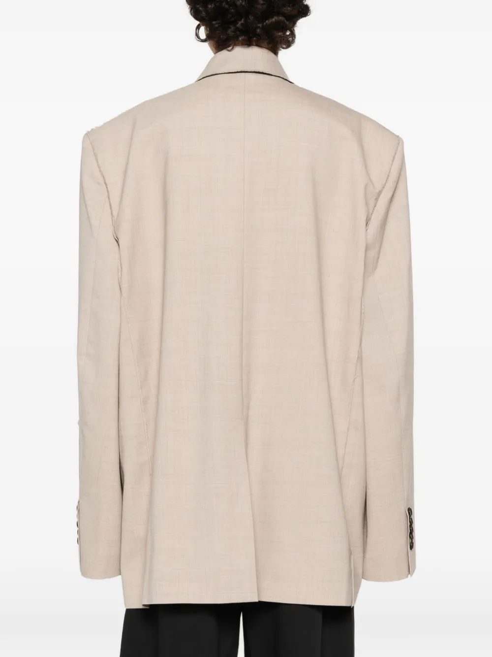 FEDERICO CINA Blazer met dubbele rij knopen Beige