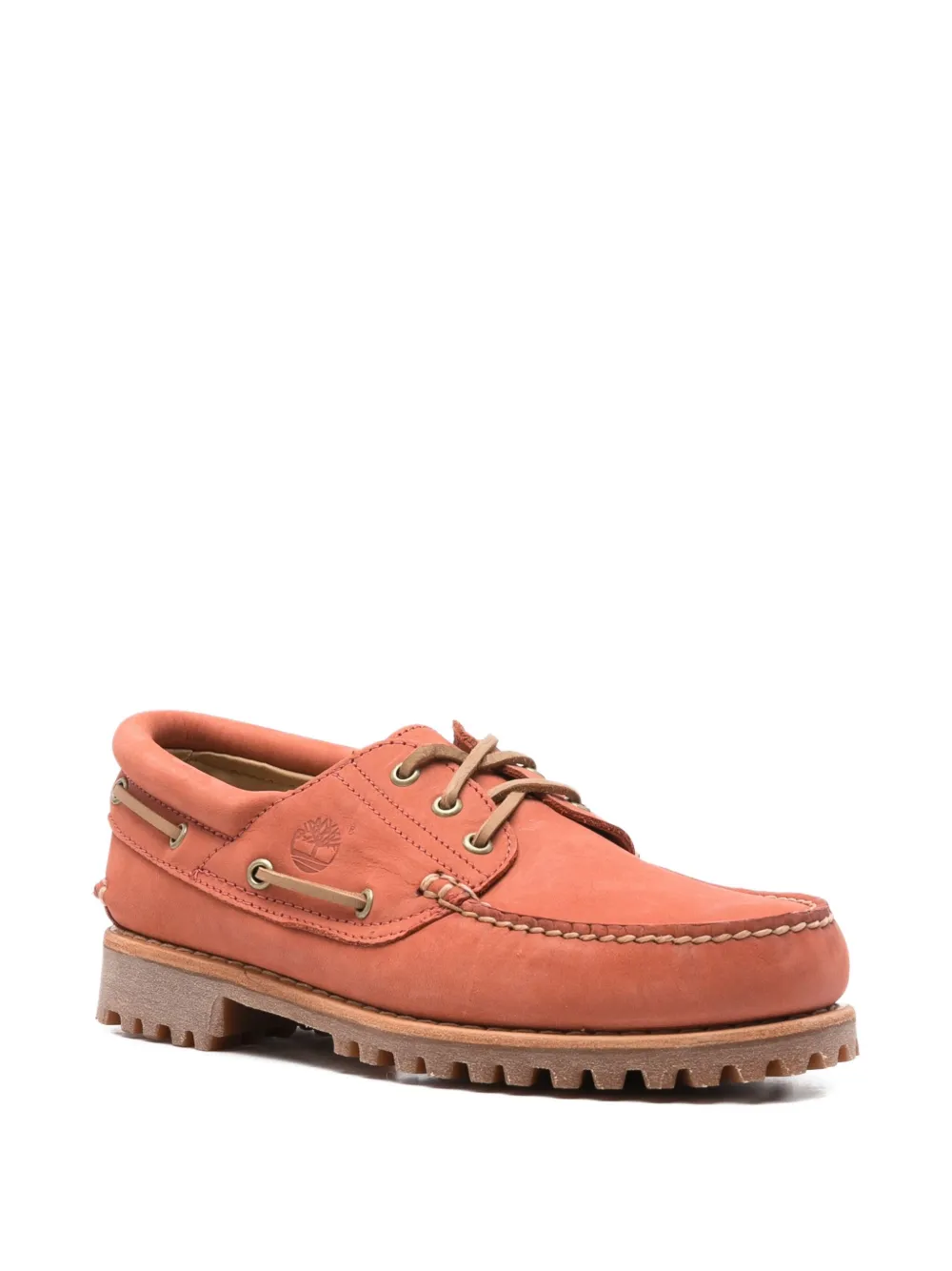 Timberland leather boat shoes - Rood
