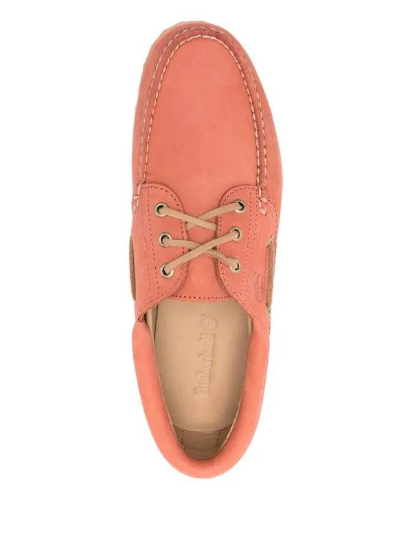 Timberland レザー デッキシューズ | レッド | FARFETCH JP