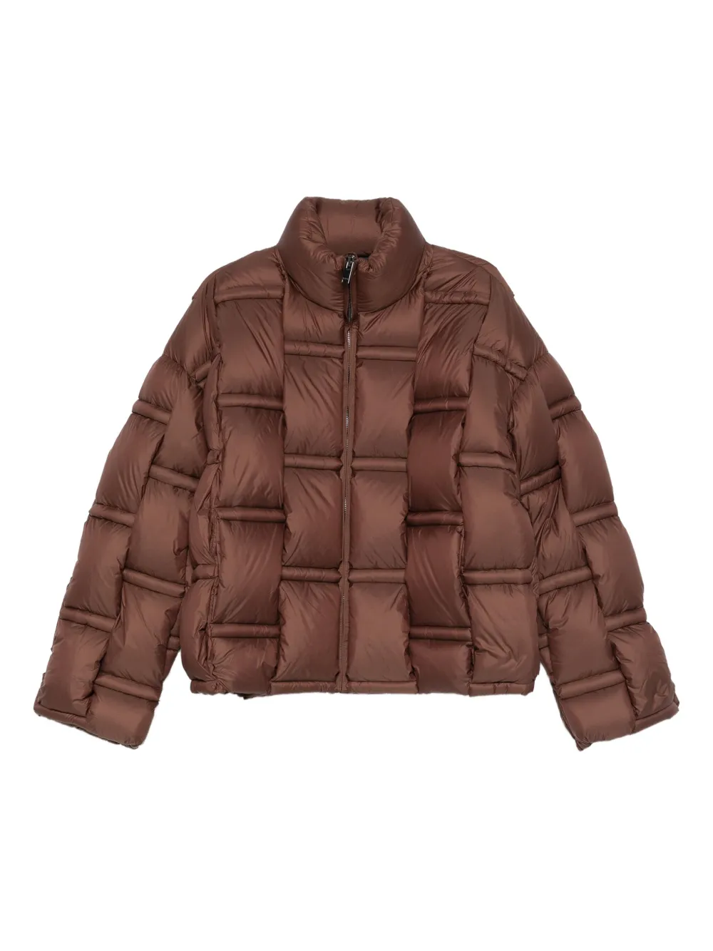 RAXXY zip-up puffer jacket | Brown | Image 1