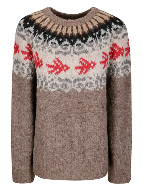 THIBAULT VAN DER STRAETE round-neck fairisle sweater