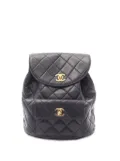 CHANEL Pre-Owned 1994-1996 Medium Quilted Lambskin Duma backpack - Black