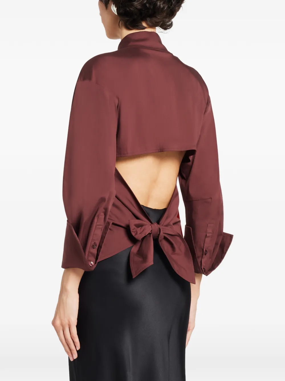 Simon Miller Blouse met gestrikte rug Bruin