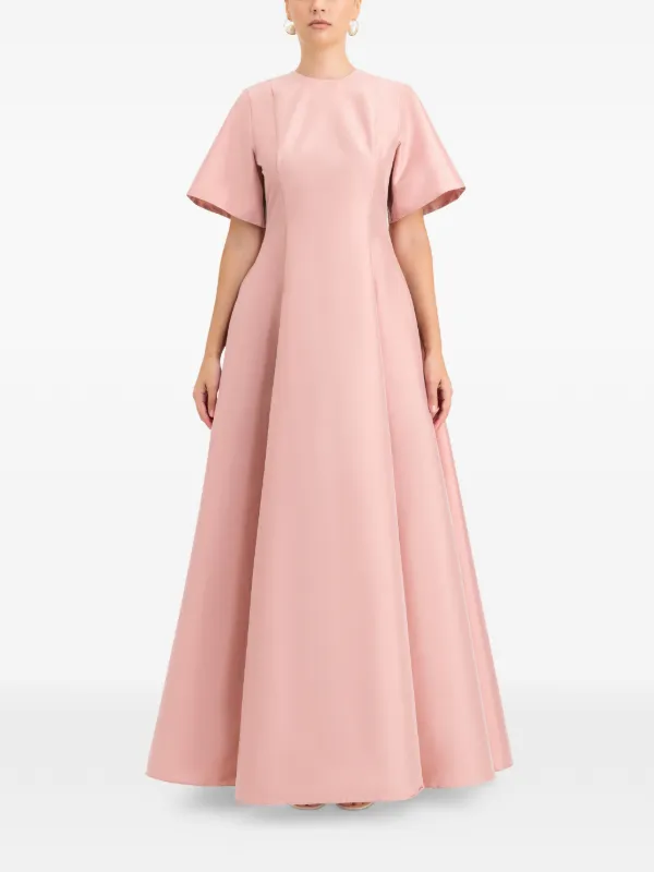 strapless open back dress Bernadette Dress Odette Cosmos Red/Pink main image 0