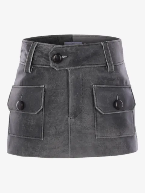 Vaquera pocket button mini skirt