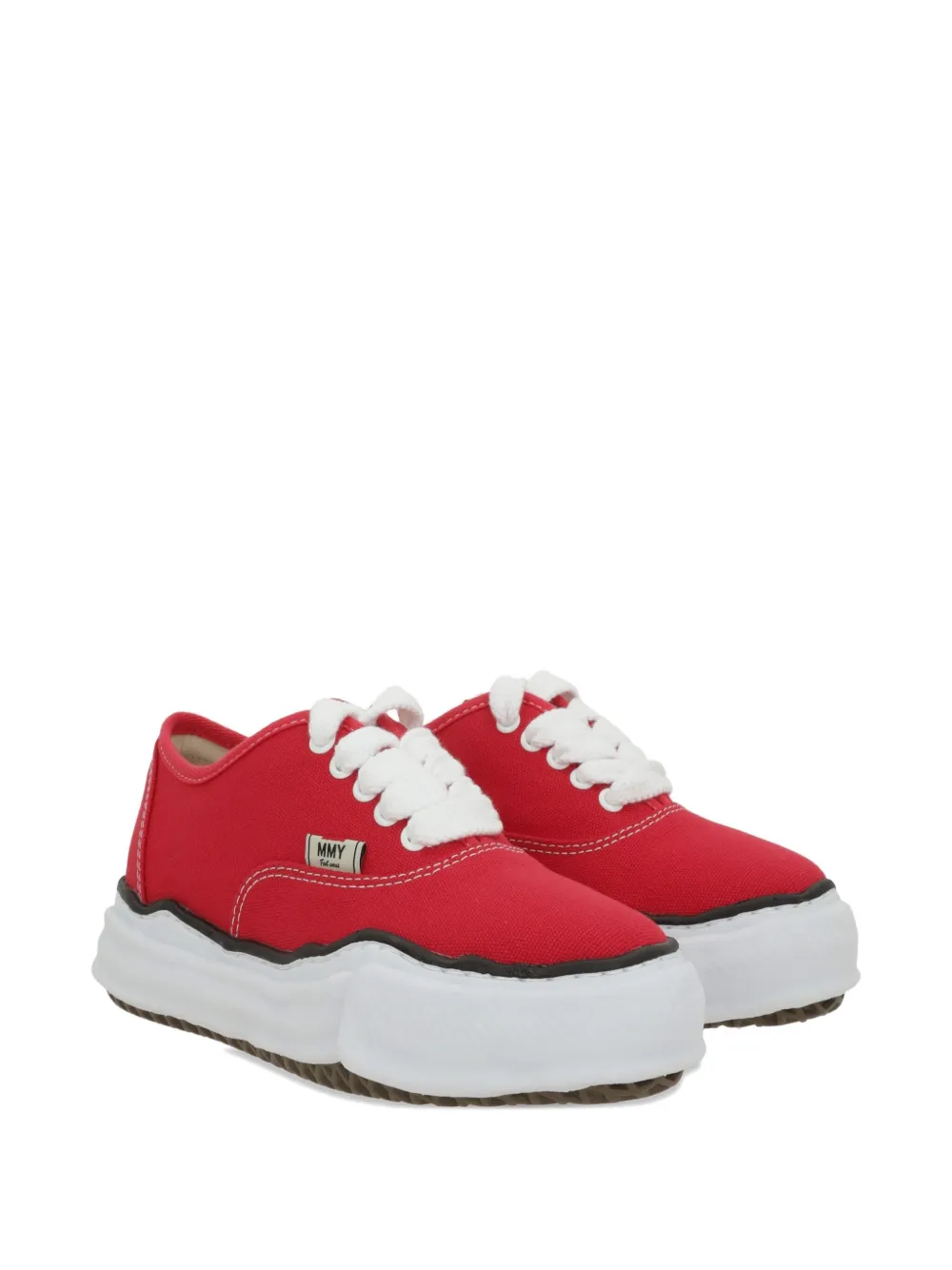 Miharayasuhiro Baker Cotton Sneakers In Red