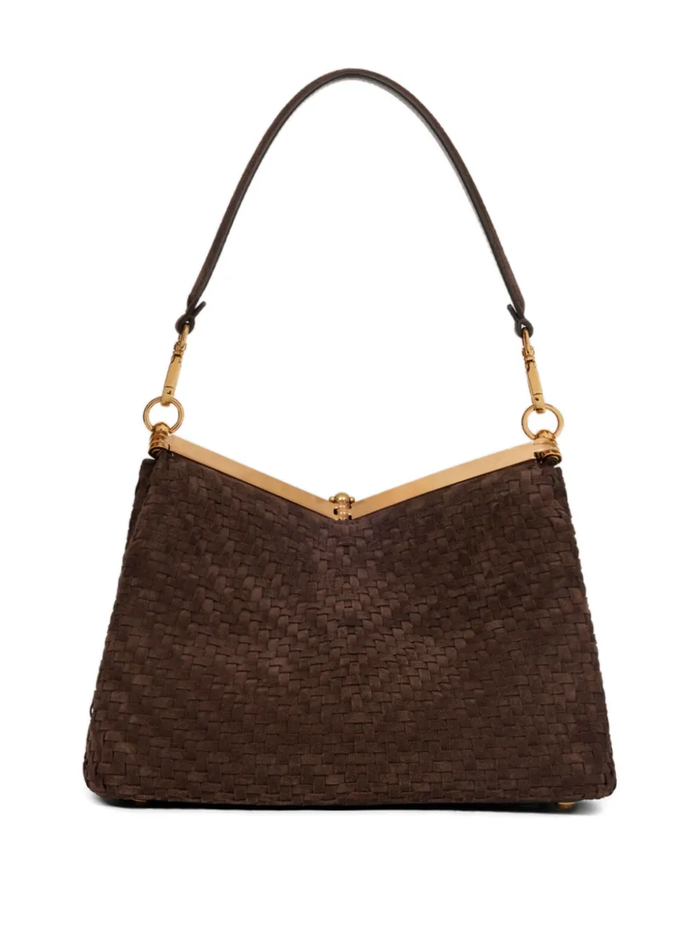 ETRO medium Vela suede shoulder bag - Bruin