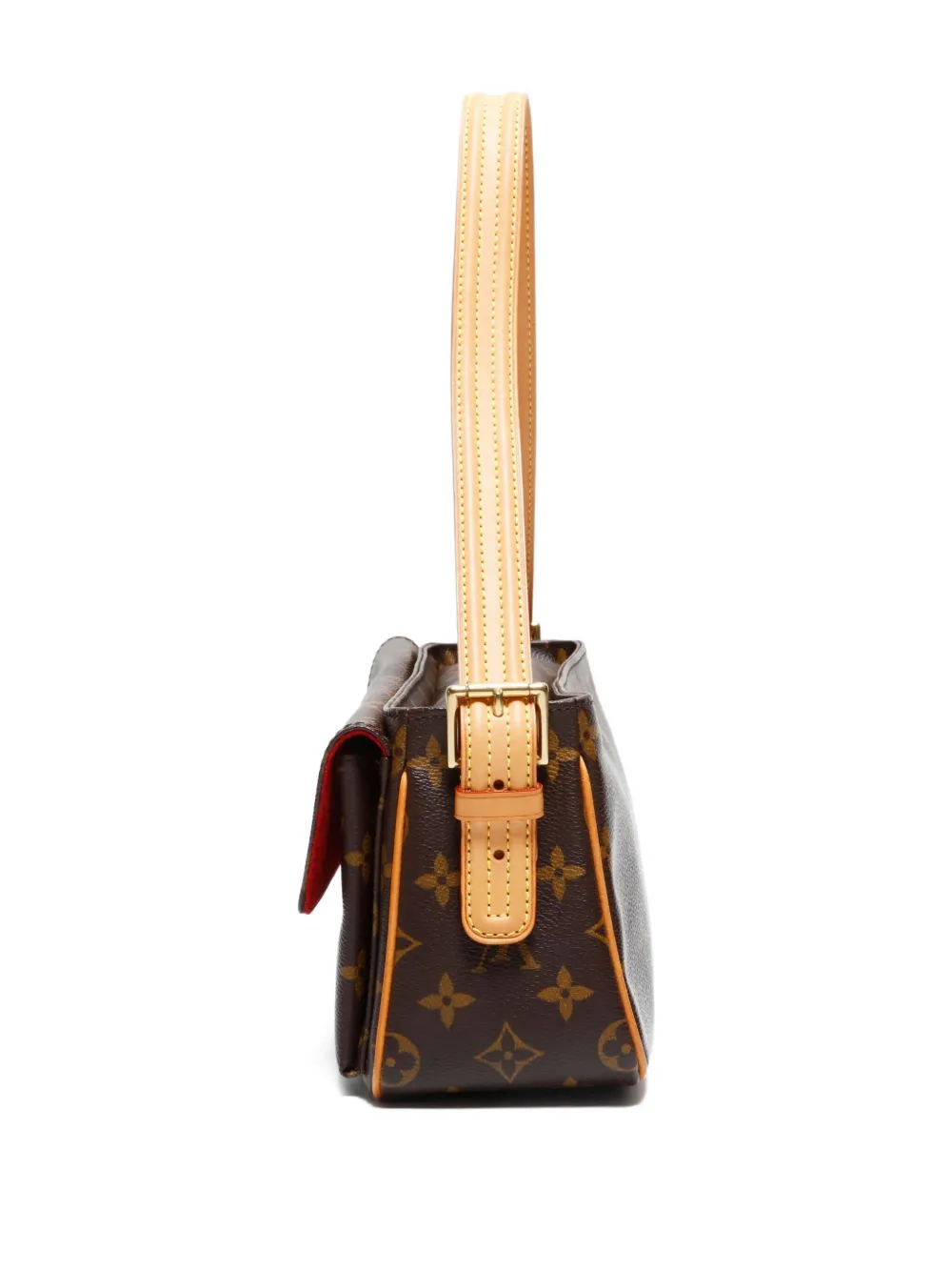 Pre-owned Louis Vuitton 2003 Vivacite Mm Monogram Shoulder Bag In Brown