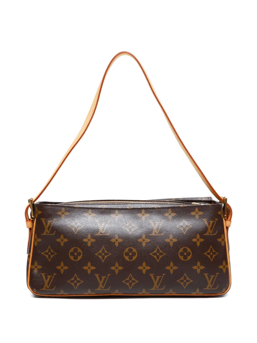 Pre-owned Louis Vuitton 2003 Vivacite Mm Monogram Shoulder Bag In Brown