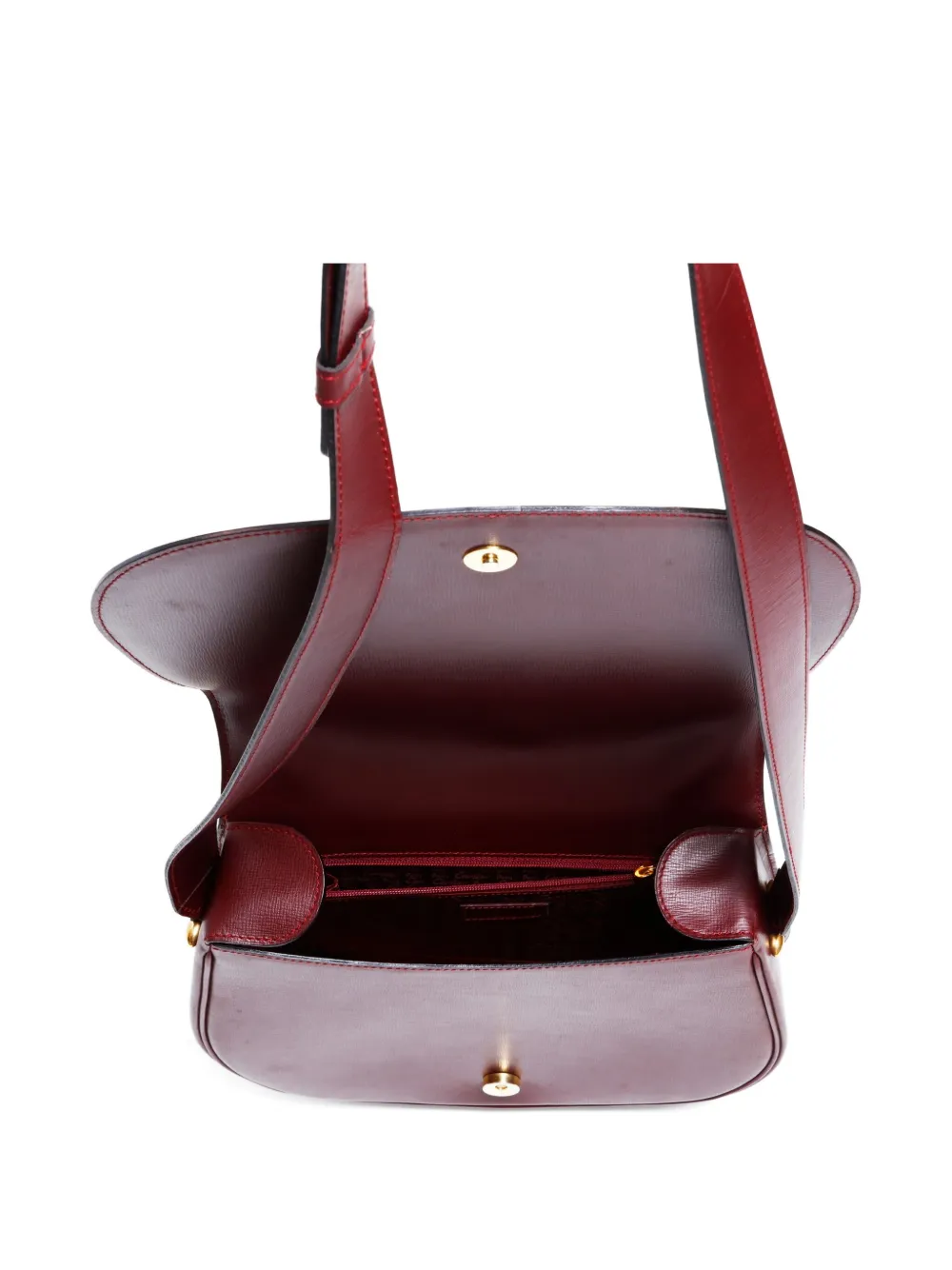 Pre-owned Cartier 1990-2000s Must De Shoulder Bag In Red