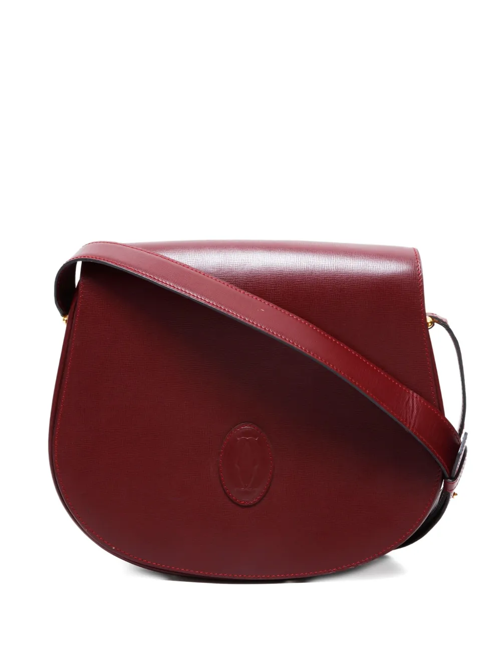 Pre-owned Cartier 1990-2000s Must De Shoulder Bag In Red