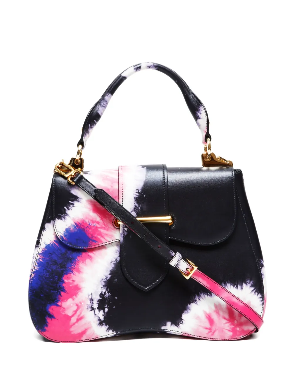 Prada Pre-Owned 2010-2025 タイダイ ハンドバッグ - ブラック Prada Pre-Owned 2010-2025 タイダイ ハンドバッグ - ブラック