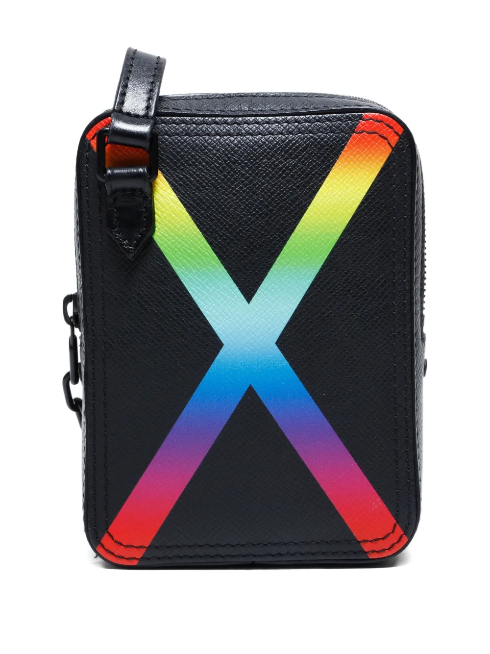 Pre-owned Louis Vuitton 2019 Taiga Danube Messenger Bag In Black