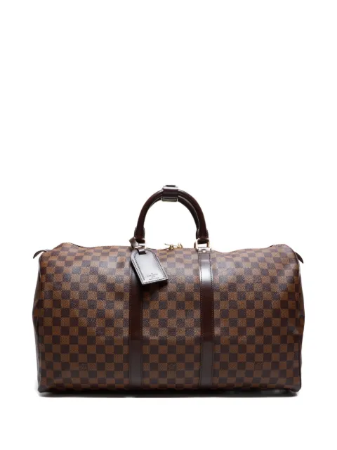 Louis Vuitton Pre-Owned 2007 Damier Keepall Boston 50 luggage