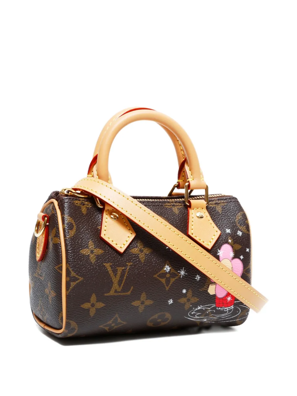 Pre-owned Louis Vuitton 2023 Vivienne Nano Speedy Monogram Handbag In Brown