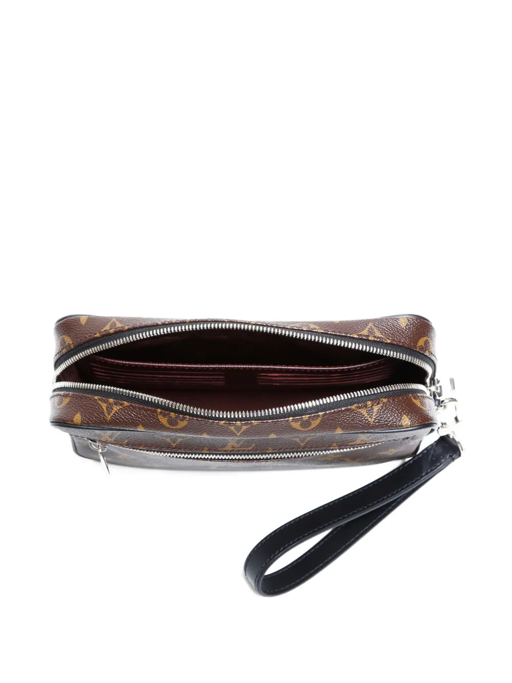 Pre-owned Louis Vuitton 2018 Kasai Monogram Clutch Bag In Brown
