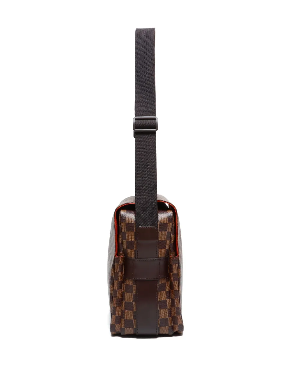 Pre-owned Louis Vuitton 2004 Naviglio Damier Shoulder Bag In Brown