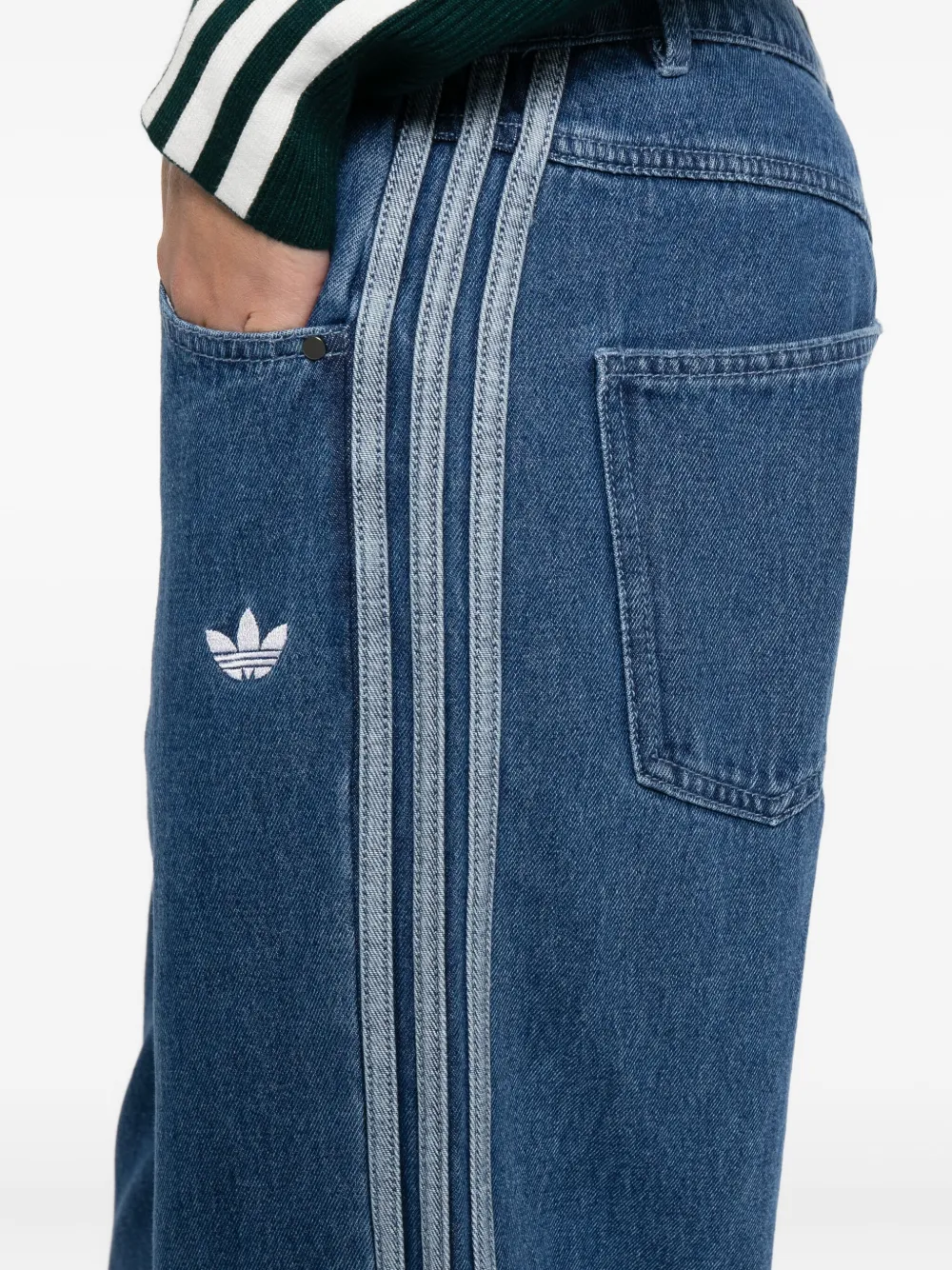 Adidas Originals Originals Firebird Jeans In Blue