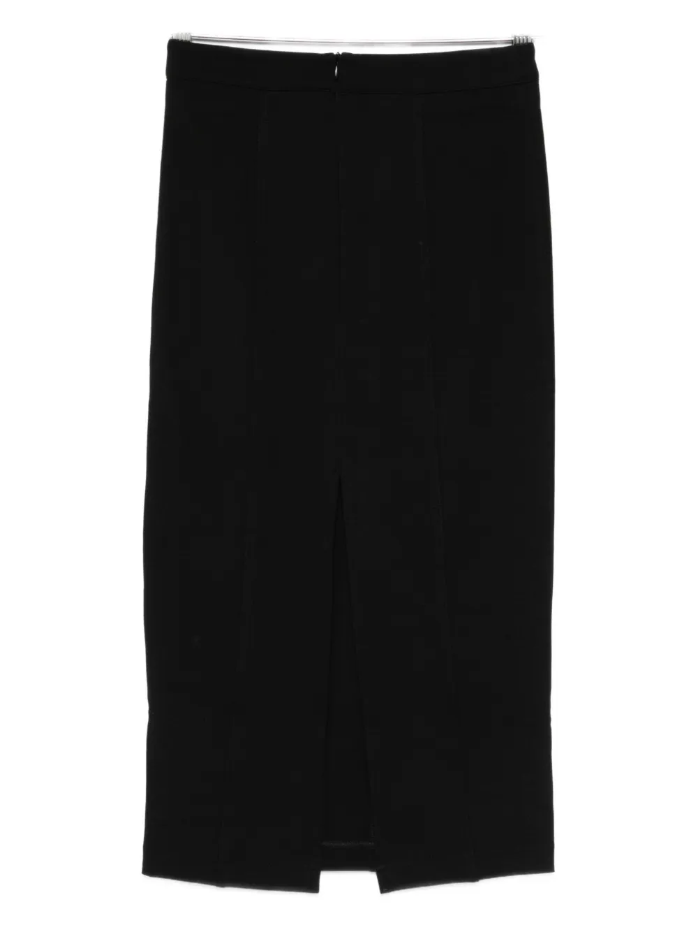 Liu •jo Logo-plaque Midi Skirt In Black
