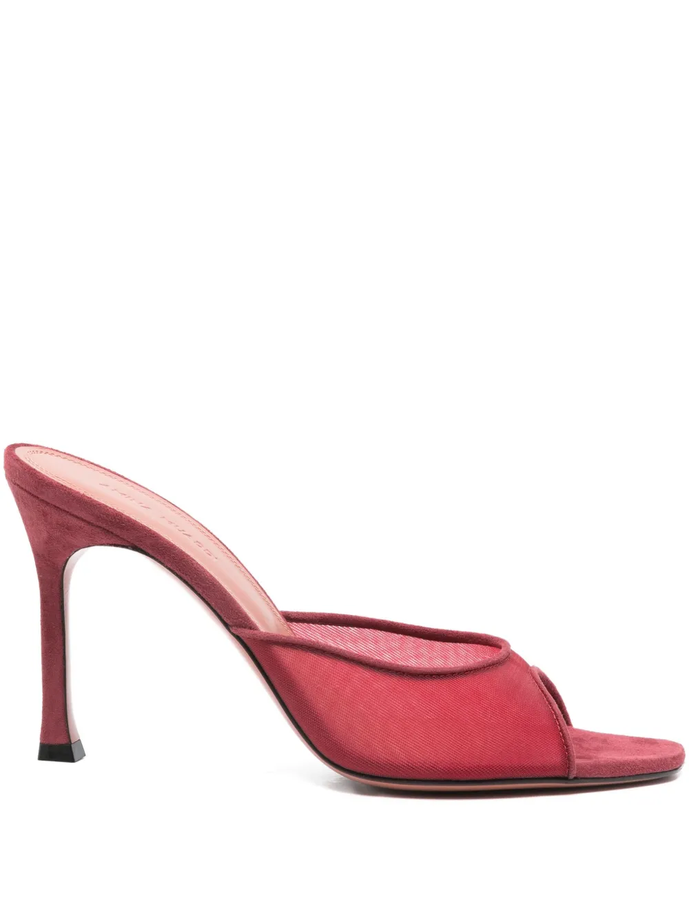 Amina Muaddi 95mm Alexia mules Rood
