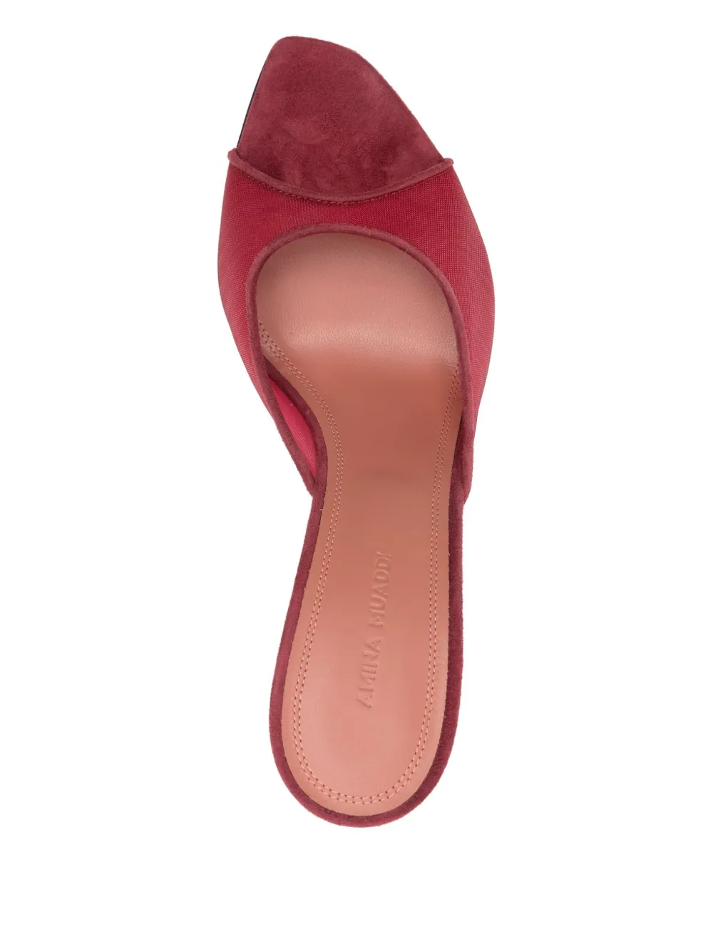 Amina Muaddi 95mm Alexia mules Rood