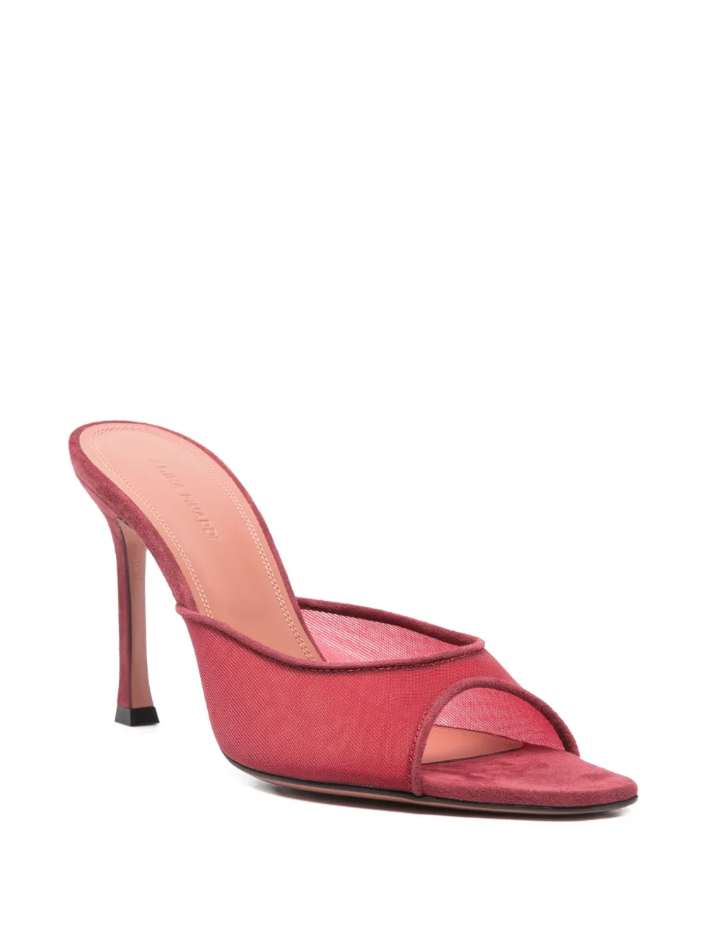 Amina Muaddi 95mm Alexia mules Rood