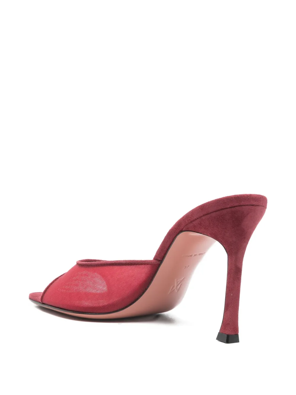 Amina Muaddi 95mm Alexia mules Rood