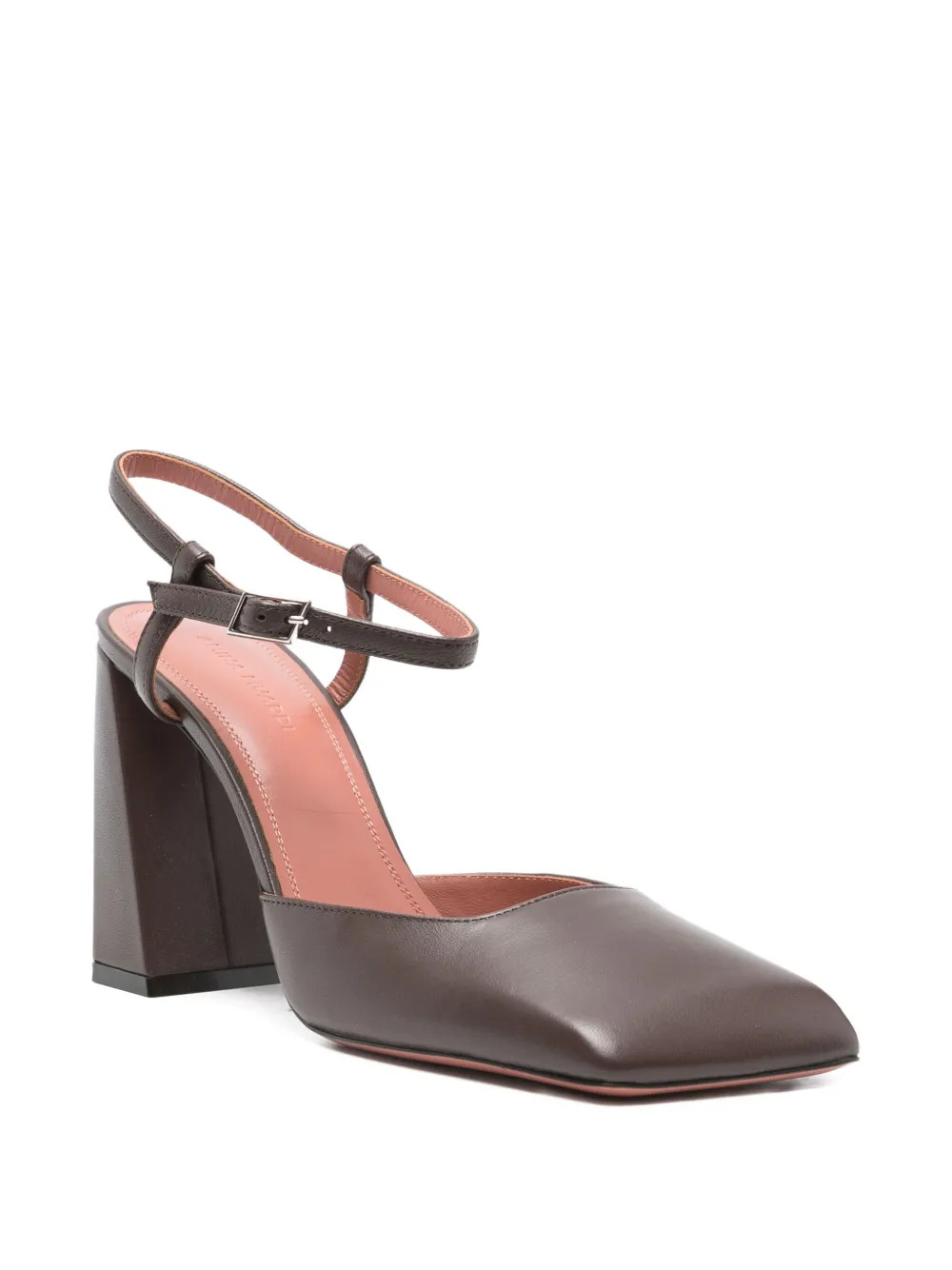 Amina Muaddi Charlotte pumps Bruin
