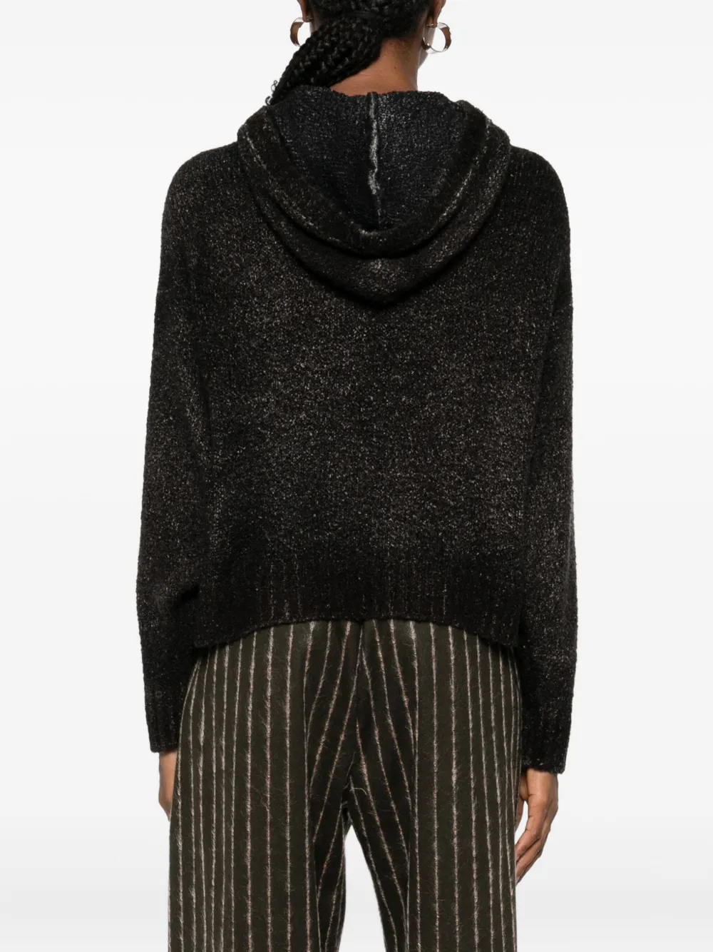 Avant Toi Trui met capuchon Zwart