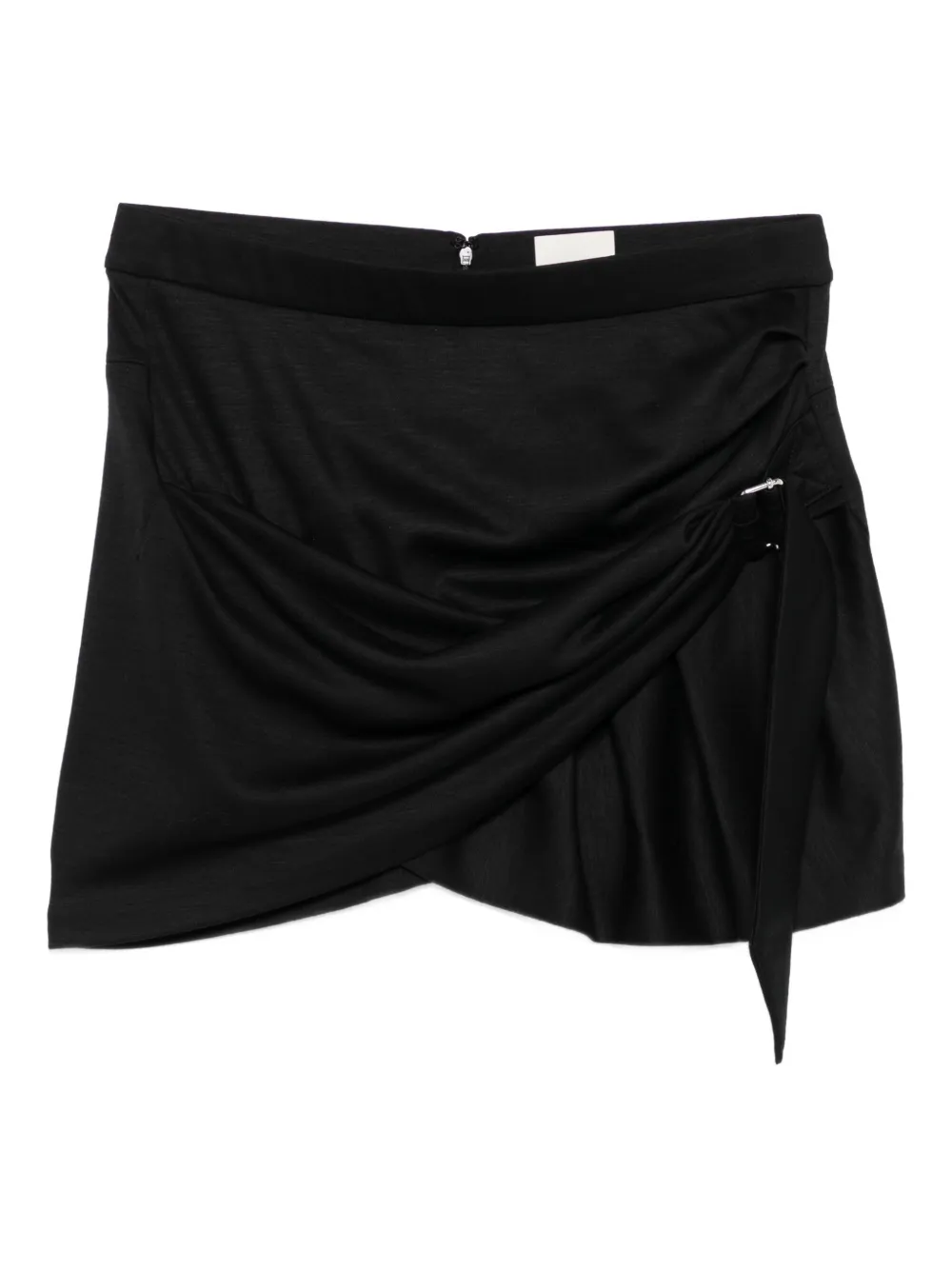 Isabel Marant Wool Draped Skirt In Black
