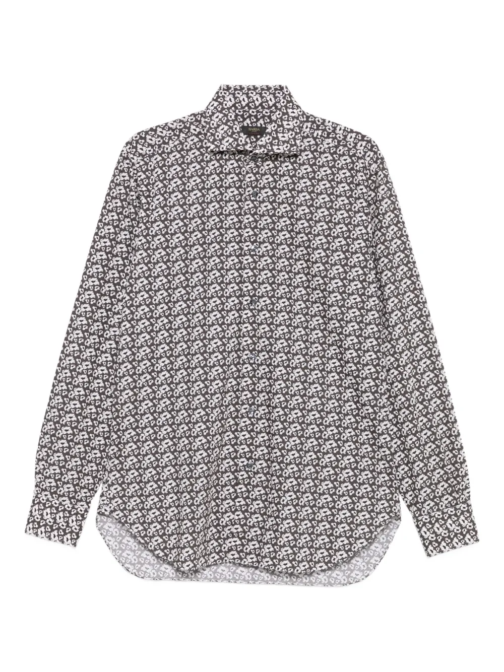 Barba camisa con estampado floral | negro | Image 1